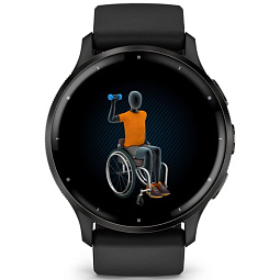Умные часы Garmin VENU 3, черные с серым безелем (010-02784-01) - фото 8