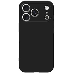 Чехол силиконовый для iPhone 17 Pro черный - фото 1