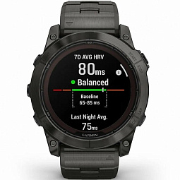Умные часы Garmin FENIX 7X PRO Sapphire Solar Edition титановый угольно-серый корпус с титановым браслетом (010-02778-30) - фото 5