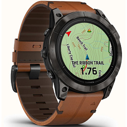 Умные часы Garmin EPIX PRO (Gen 2) Sapphire Edition 51 мм, Sapphire Grey Chestnut Leather Band (010-02804-30) - фото 10