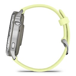 Умные часы Garmin Venu 4 45mm Silver with Citron Green Silicone Band (010-03014-02) - фото 6