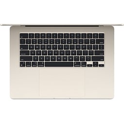15.3" Ноутбук Apple MacBook Air 15 2024 2880x1864, Apple M3, RAM 16 ГБ, SSD 256 ГБ, 8C CPU/10C GPU, macOS, Starlight (MC9F4) - фото 2