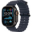 Apple Watch Ultra 2 (2024) 49mm Black Titanium Case with Navy Ocean Band, MYTC3LW/A - фото 4