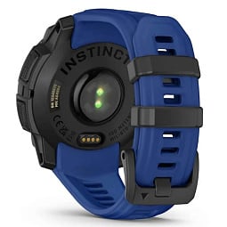 Умные часы Garmin INSTINCT 3 45 mm AMOLED, Black with Bolt Blue/Black Band (010-02936-03) - фото 7