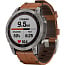 Умные часы Garmin FENIX 7X Sapphire Solar титановый черный с коричневым кожаным ремешком (010-02541-19) - фото 20