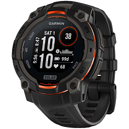 Умные часы Garmin INSTINCT 3 Solar 45 mm, Black with Black Band (010-02934-00) - фото 1