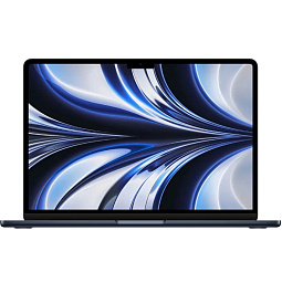 13.6" Ноутбук Apple MacBook Air 2022 (MLY33) 2560x1664, Apple M2, SSD 256 ГБ, Apple graphics 8-core, полуночный черный (Midnight), J/A - фото 1
