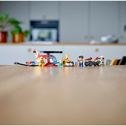Конструктор LEGO City 60248 Пожарный спасательный вертолёт - фото 4