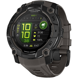 Умные часы Garmin INSTINCT 3 50 mm AMOLED, Black/Charcoal Band (010-03020-00) - фото 1