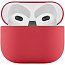Чехол для AirPods 3 силиконовый темно-красный - фото 4