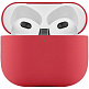 Чехол для AirPods 3 силиконовый темно-красный